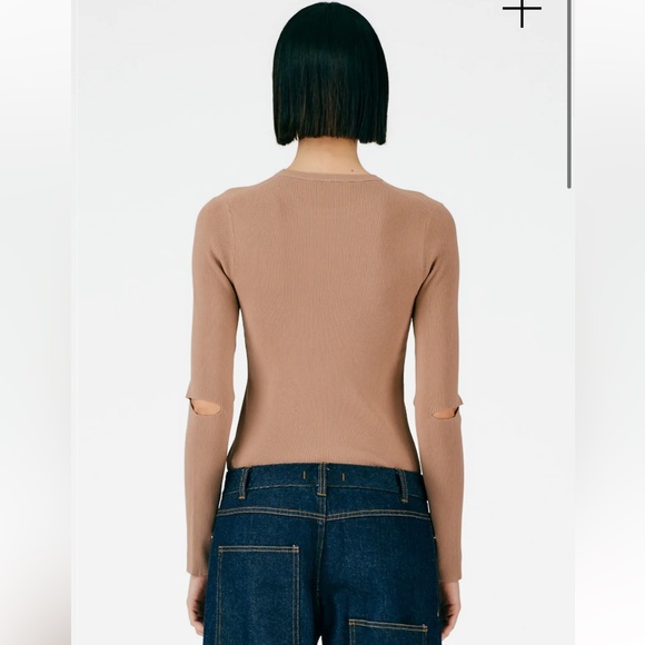 Tibi Giselle Slash Cutout Crewneck Pullover - Picture 13 of 15